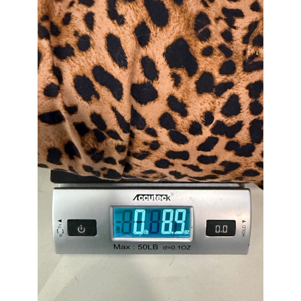 Chicos Leopard Print No-Iron Chic Stretch Button Down Shirt‎ 2 L Brown Black - Picture 5 of 5